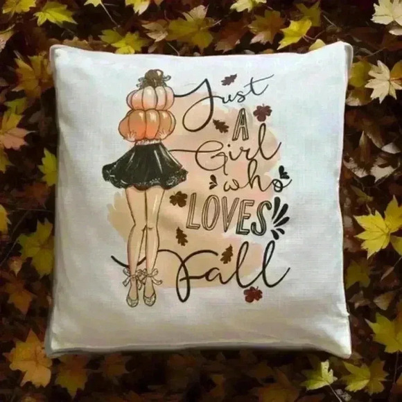 Fall Girl Pillowcase - Picture 1 of 1